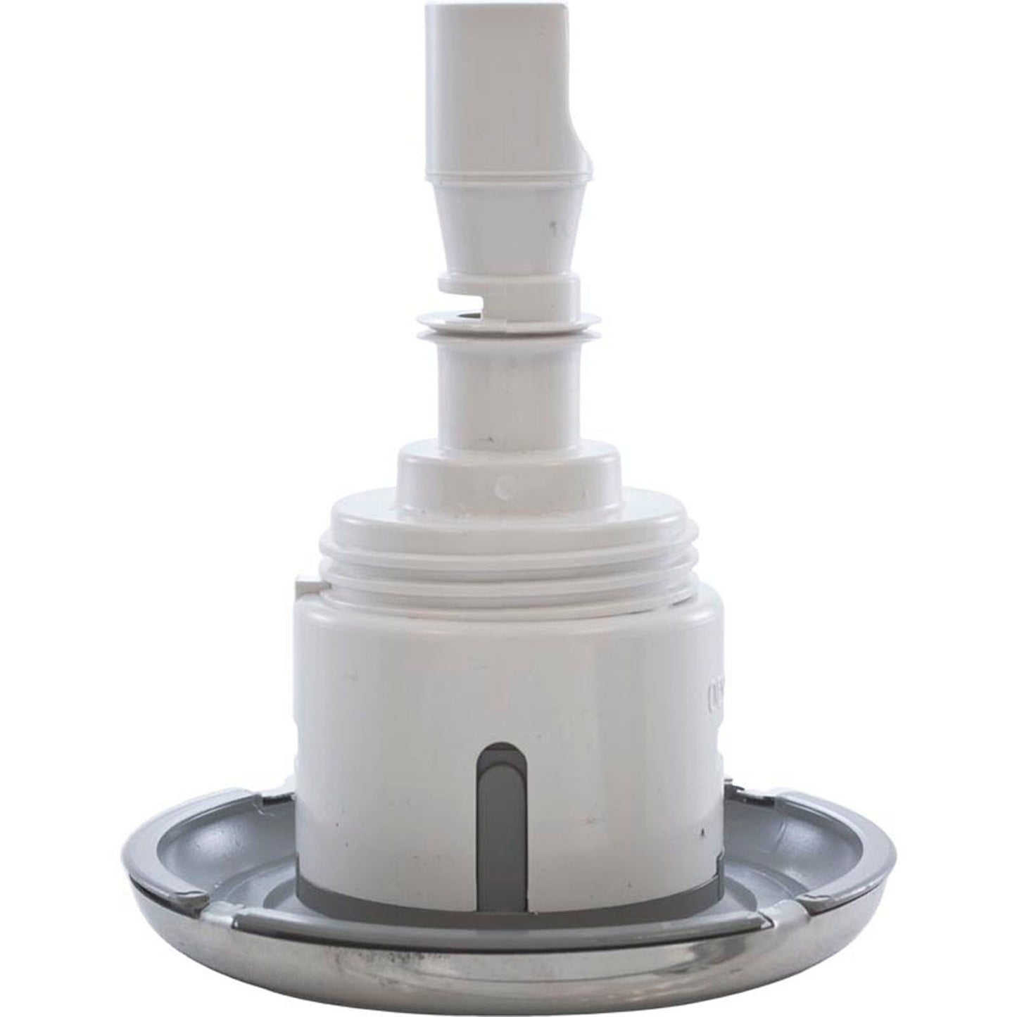 Jet Intl, Mini Storm de la Segunda Guerra Mundial, 3" de frente, dirección, liso, acero inoxidable/gris, rosca