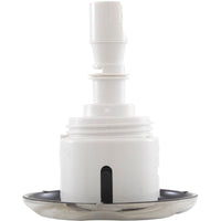 Jet Intl, WW Mini Storm, 3"fd, Dir, Scalloped, SS/Blk, Thd