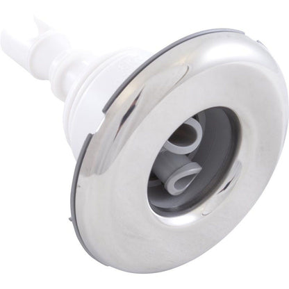 Jet Intl, WW Mini Storm, 3" fd, Twin Roto, liso, acero inoxidable/gris, rosca