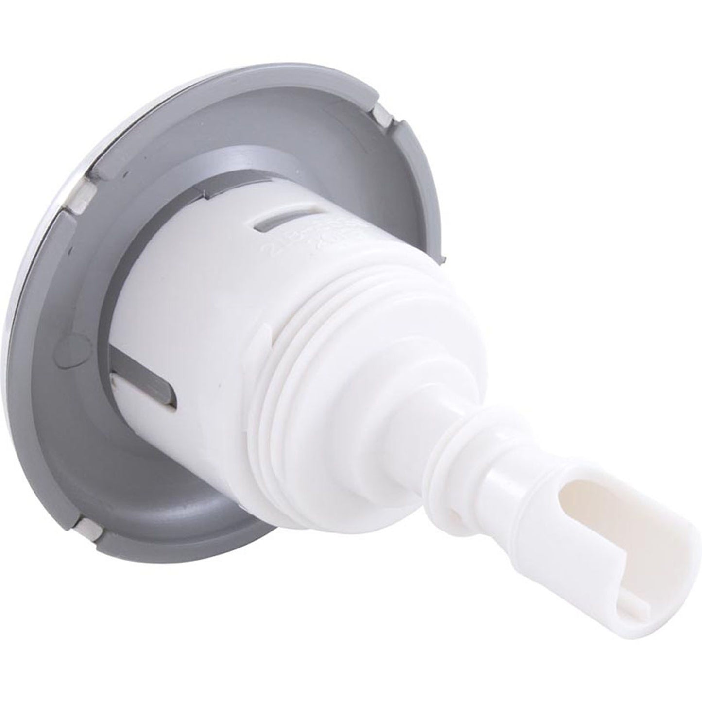 Jet Intl, WW Mini Storm, 3" fd, Twin Roto, liso, acero inoxidable/gris, rosca