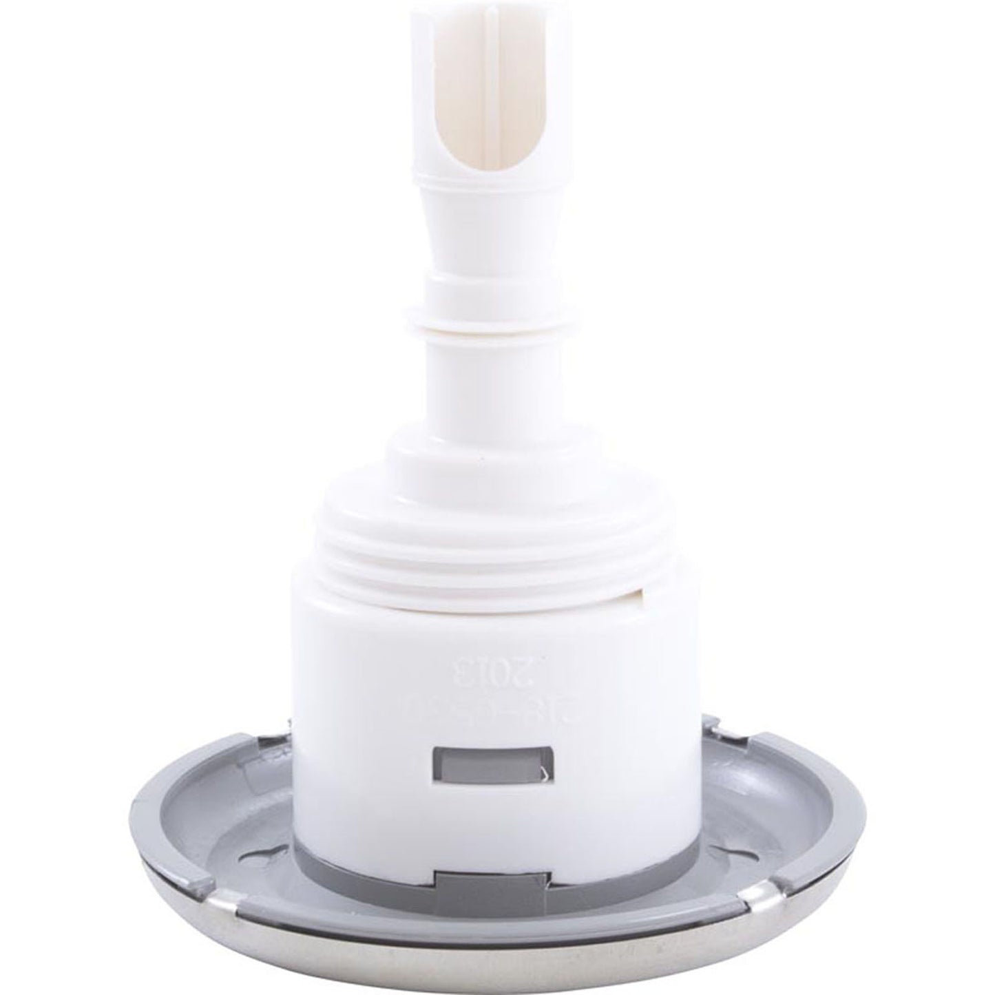 Jet Intl, WW Mini Storm, 3" fd, Twin Roto, liso, acero inoxidable/gris, rosca