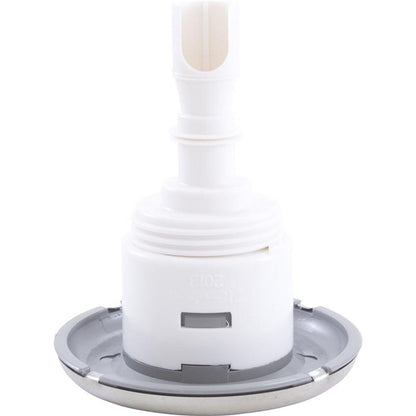 Jet Intl, WW Mini Storm, 3" fd, Twin Roto, liso, acero inoxidable/gris, rosca