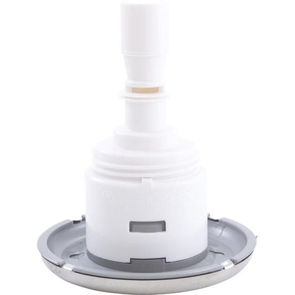 Jet Intl, WW Mini Storm, 3" fd, Twin Roto, liso, acero inoxidable/gris, rosca