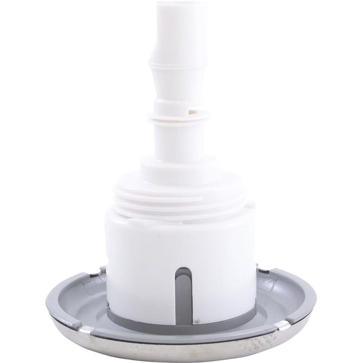 Jet Intl, WW Mini Storm, 3" fd, Twin Roto, liso, acero inoxidable/gris, rosca