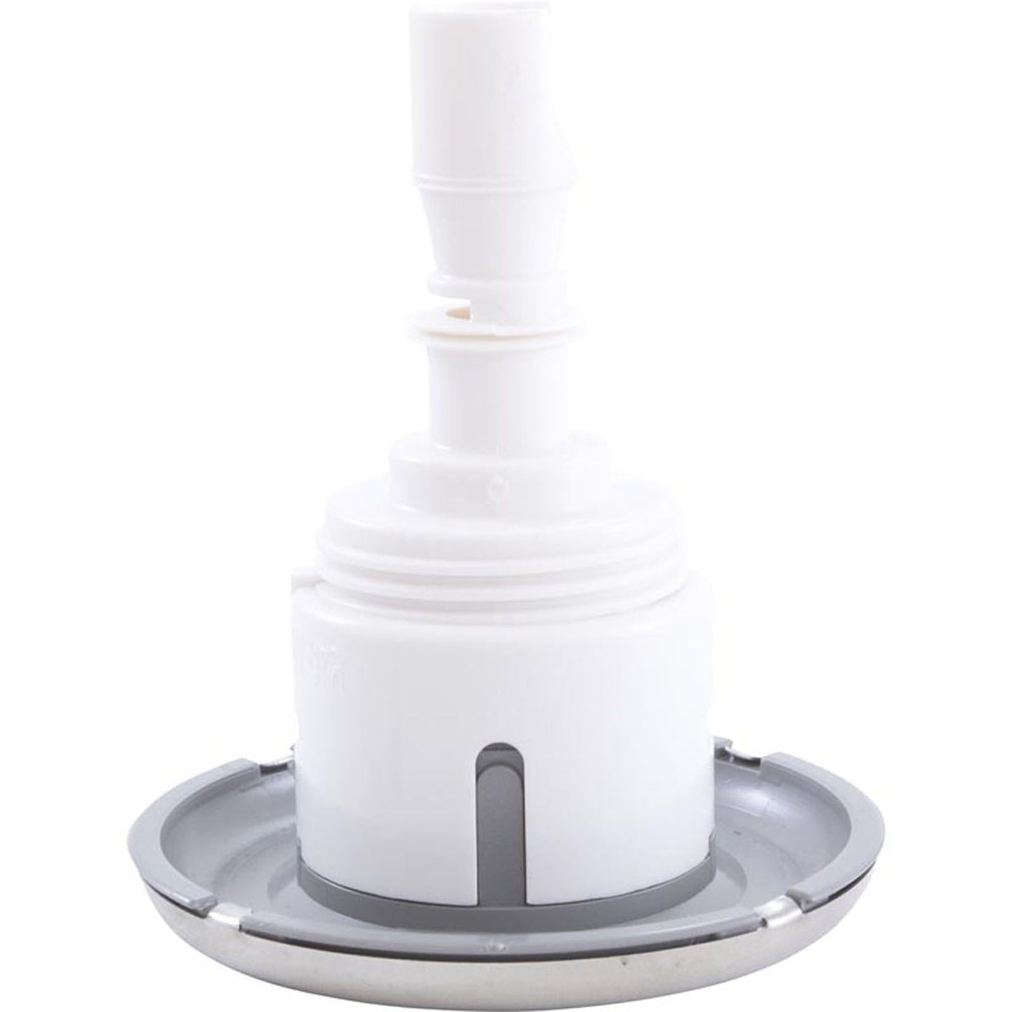 Jet Intl, WW Mini Storm, 3" fd, Twin Roto, liso, acero inoxidable/gris, rosca