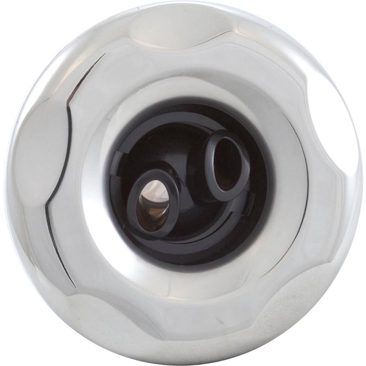 Jet Intl, WW Mini Storm, 3"fd, Twin Roto, Scalloped, SS/Blk, Thd