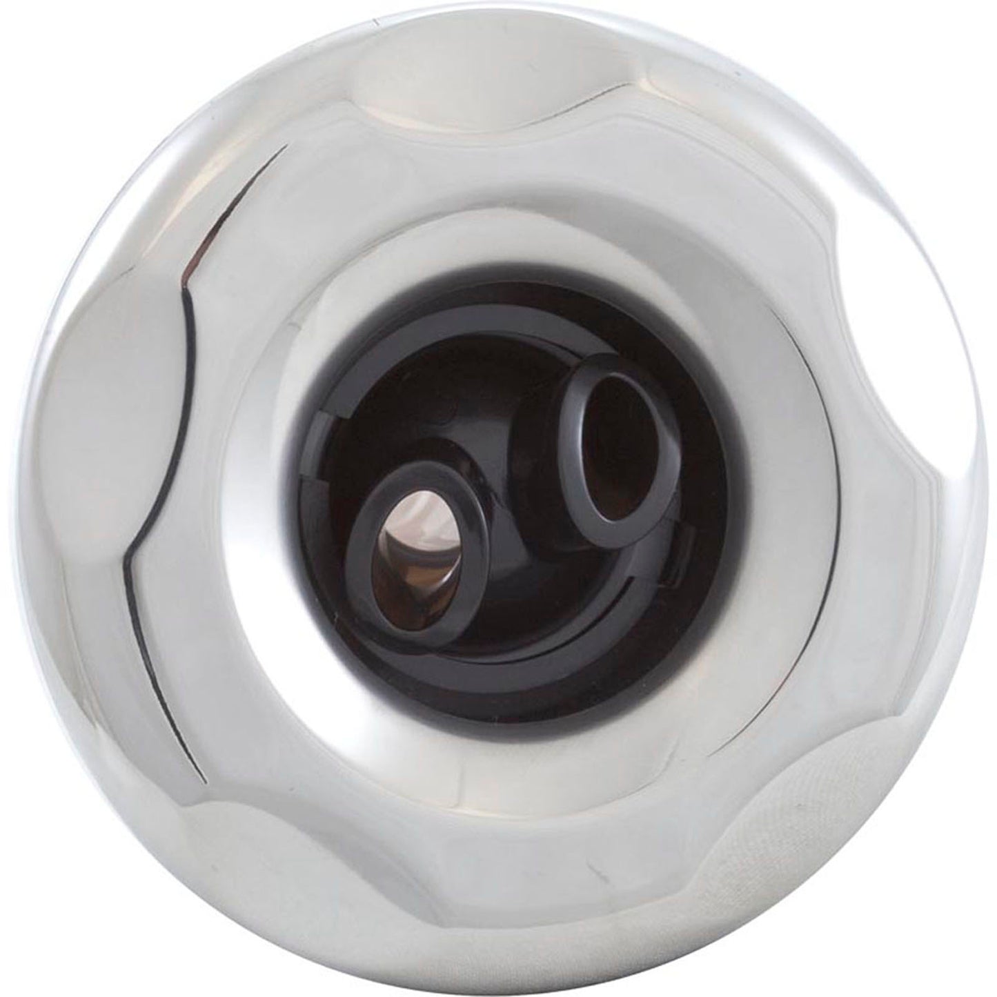 Jet Intl, WW Mini Storm, 3"fd, Twin Roto, Scalloped, SS/Blk, Thd