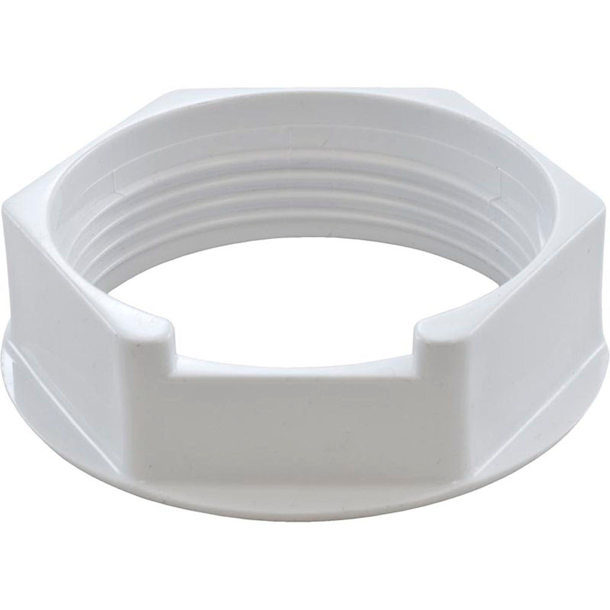 Nut, Waterway Poly Storm, 2-11/16", 2-9/16" Hole Size, White