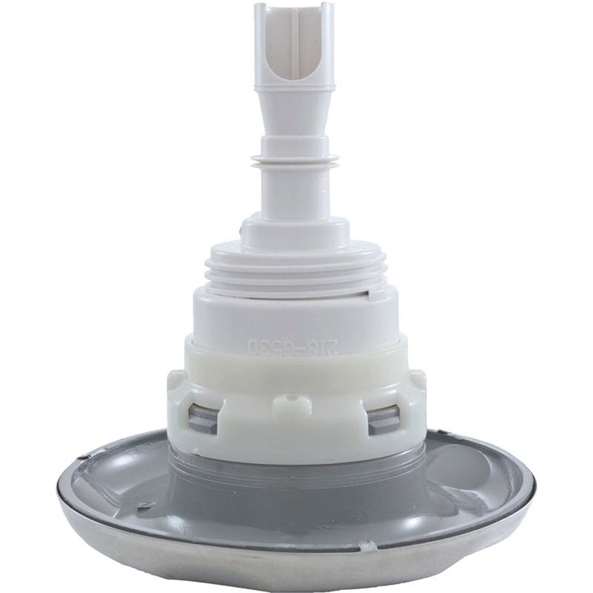 Jet Intl, WW Poly Storm, 4"fd, Dir, Scalloped, SS/Gry, Thd