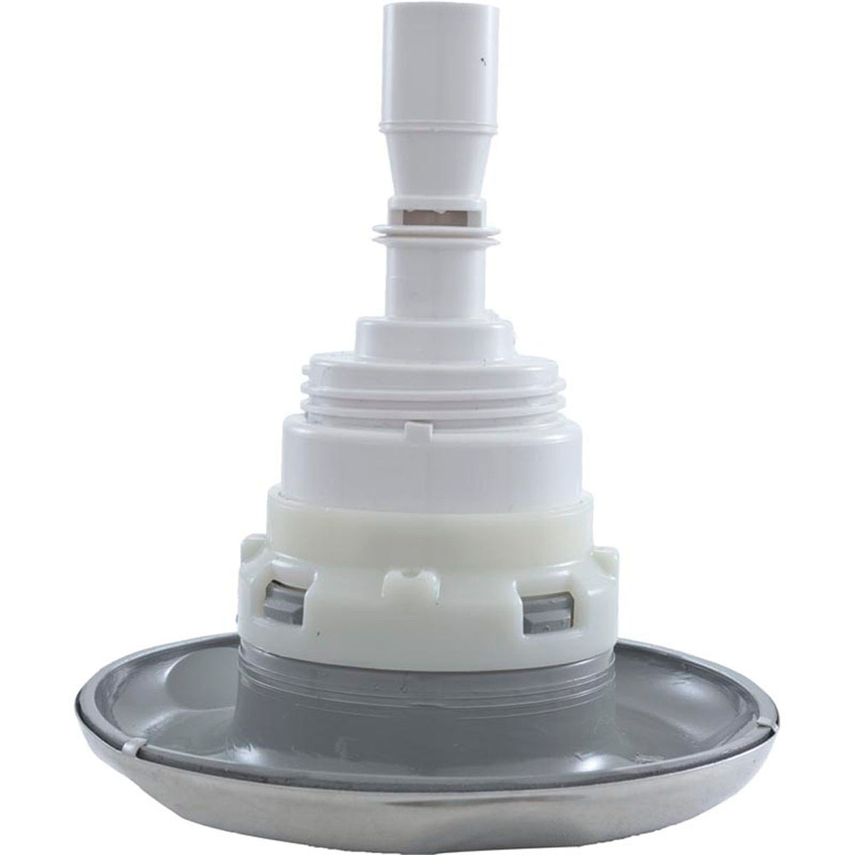 Jet Intl, WW Poly Storm, 4"fd, Dir, Scalloped, SS/Gry, Thd