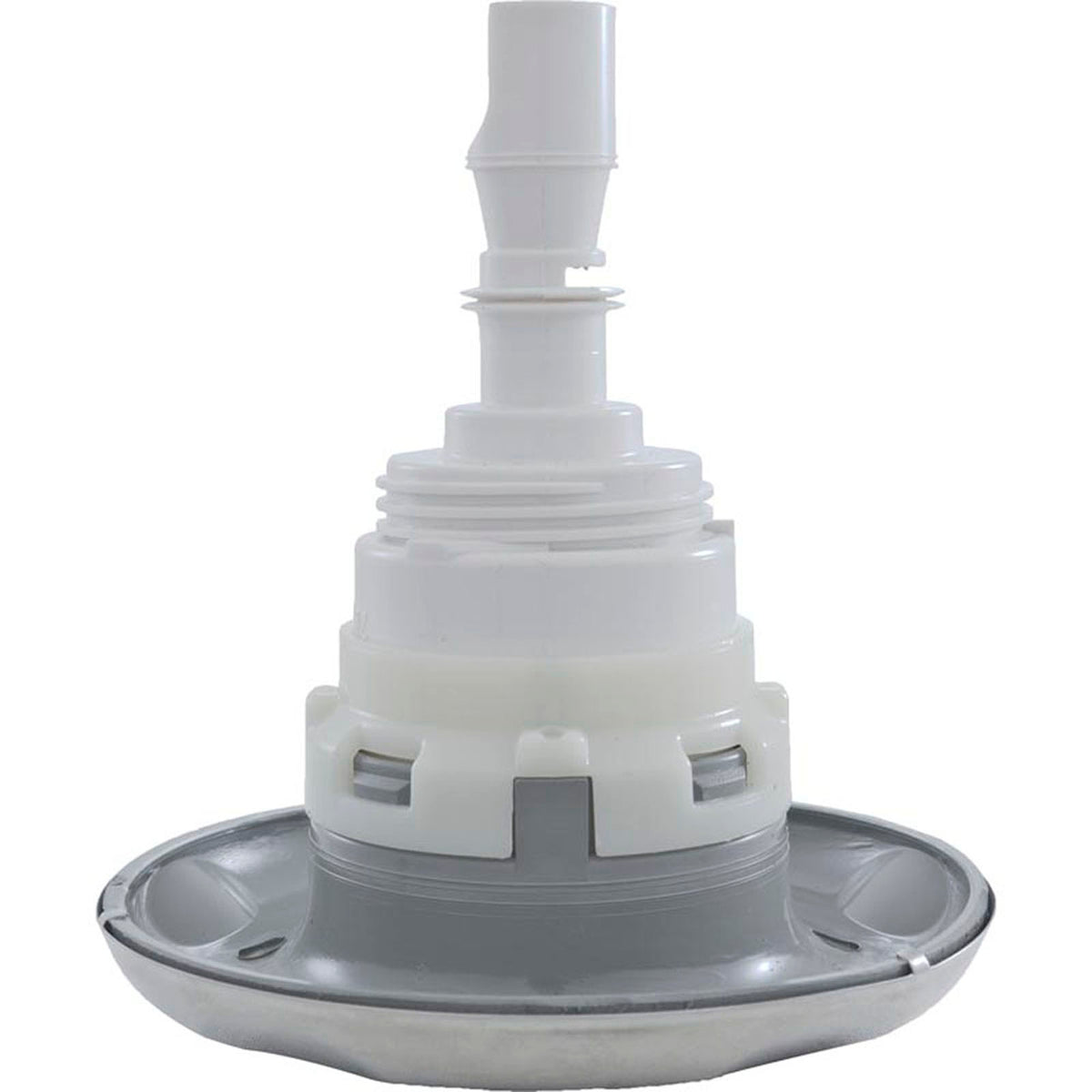 Jet Intl, WW Poly Storm, 4"fd, Dir, Scalloped, SS/Gry, Thd