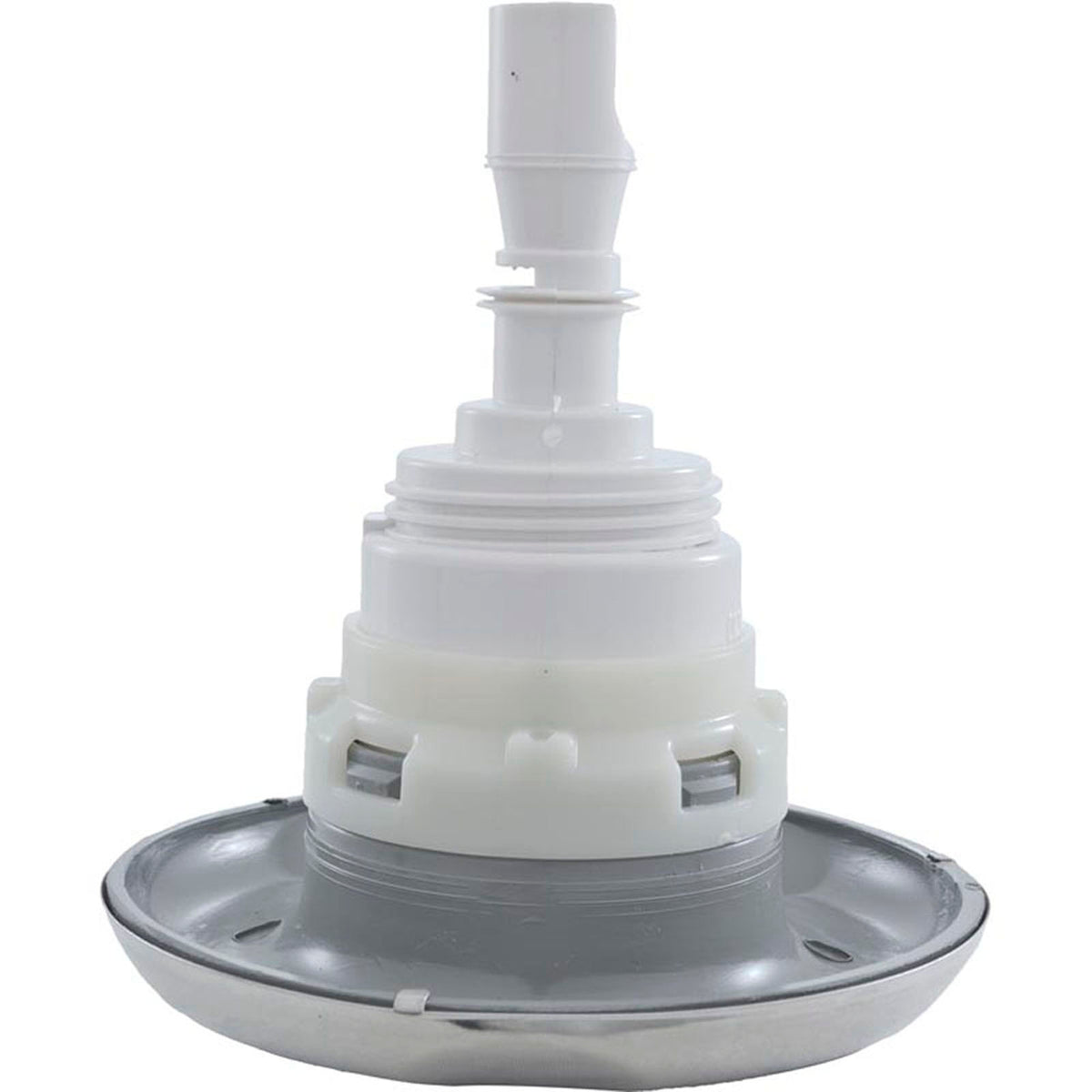 Jet Intl, WW Poly Storm, 4"fd, Dir, Scalloped, SS/Gry, Thd