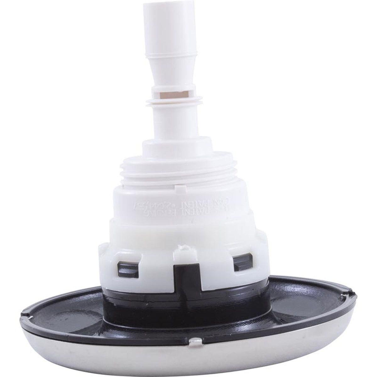 Jet Intl, WW Poly Storm, 4"fd, Dir, Smth, SS/Blk, Thd