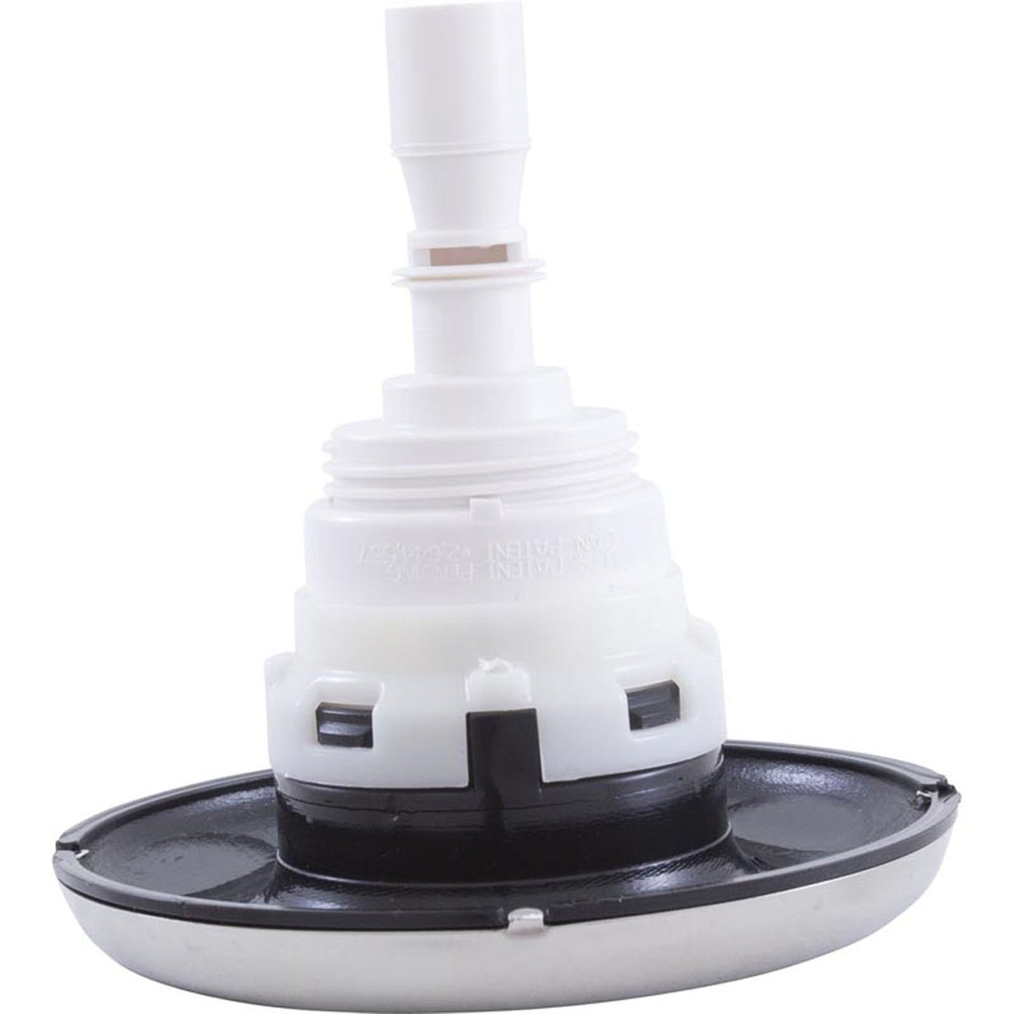 Jet Intl, WW Poly Storm, 4"fd, Dir, Smth, SS/Blk, Thd