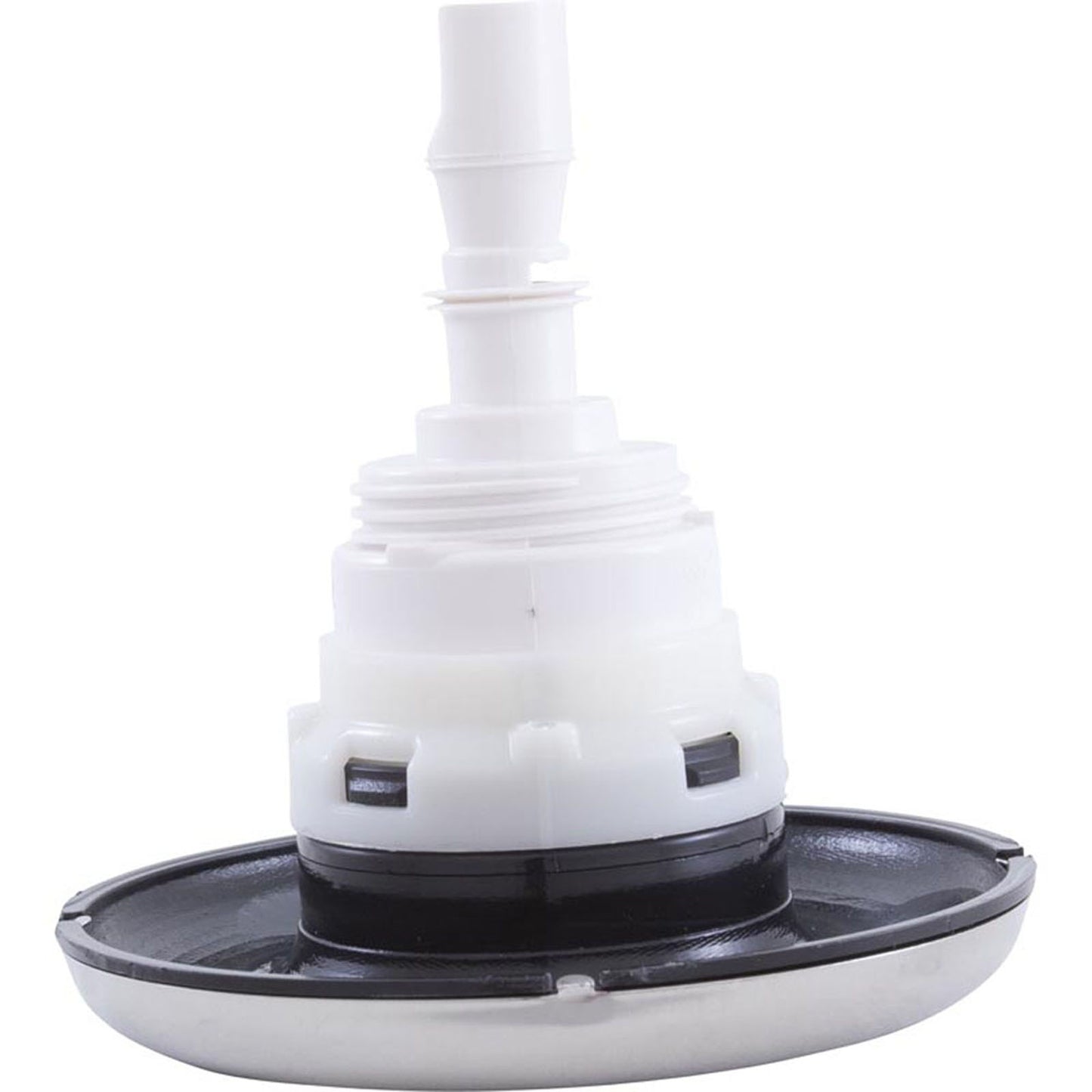 Jet Intl, WW Poly Storm, 4"fd, Dir, Smth, SS/Blk, Thd