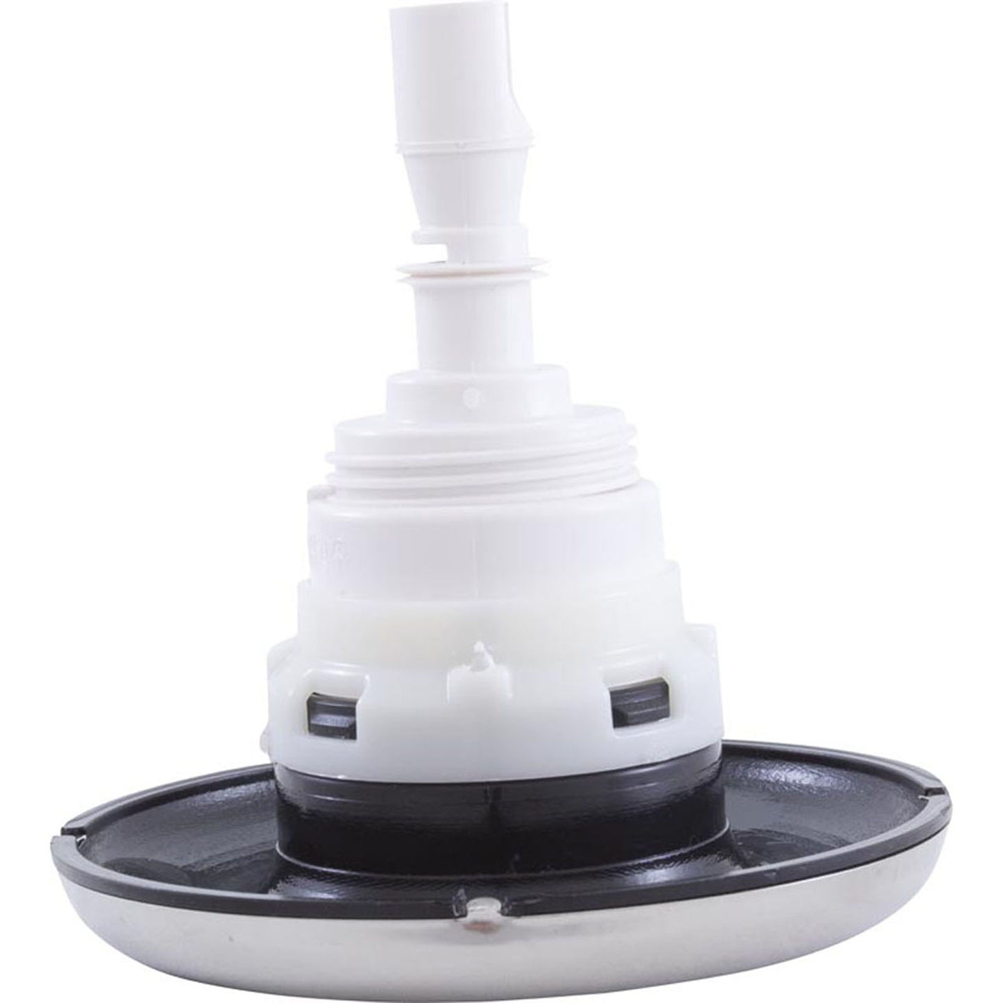 Jet Intl, WW Poly Storm, 4"fd, Dir, Smth, SS/Blk, Thd