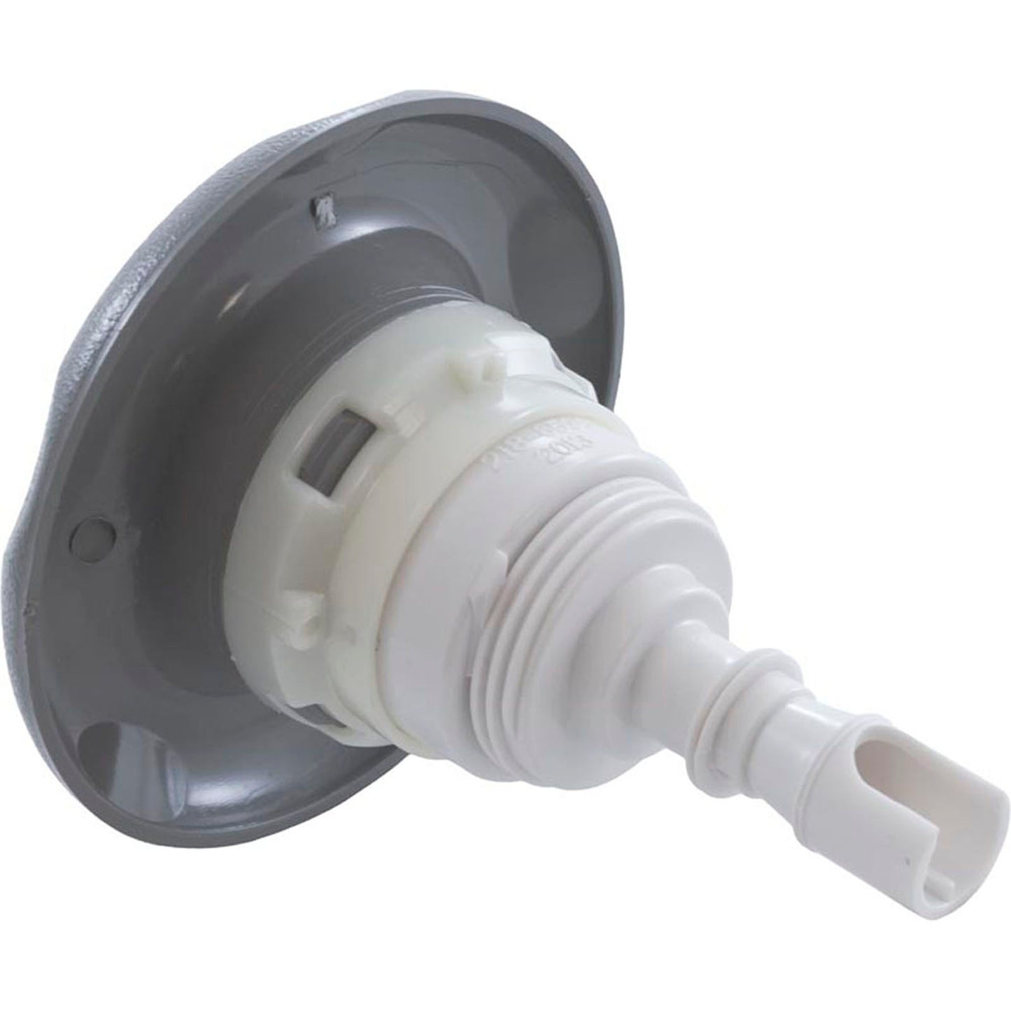 Jet Intl, WW Poly Storm, 4" fd, rotoscopia, escala texturizada, gris, rosca