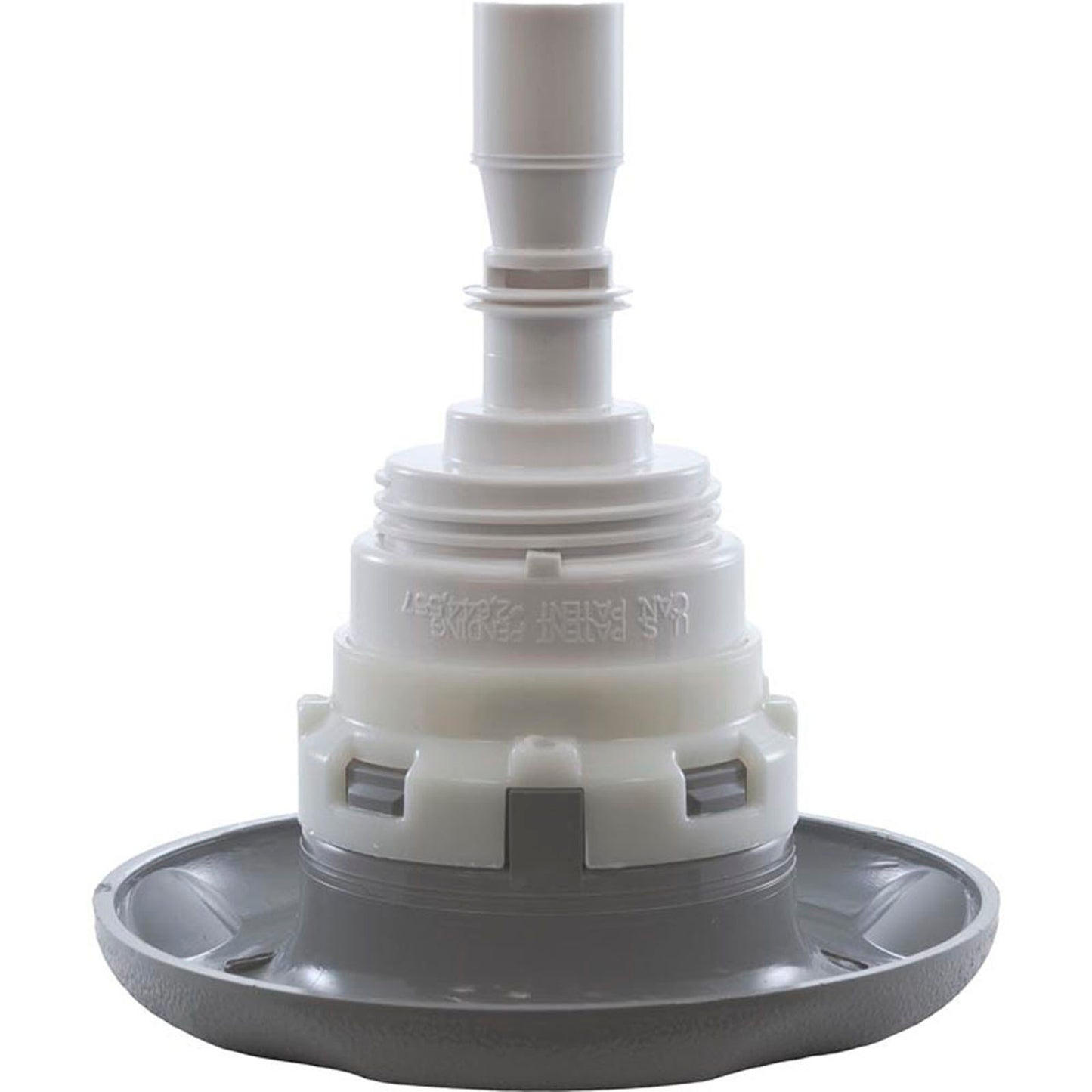 Jet Intl, WW Poly Storm, 4" fd, rotoscopia, escala texturizada, gris, rosca