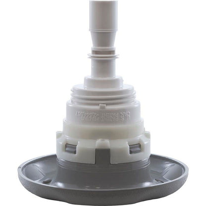 Jet Intl, WW Poly Storm, 4" fd, rotoscopia, escala texturizada, gris, rosca