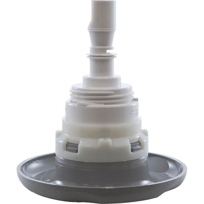 Jet Intl, WW Poly Storm, 4" fd, rotoscopia, escala texturizada, gris, rosca