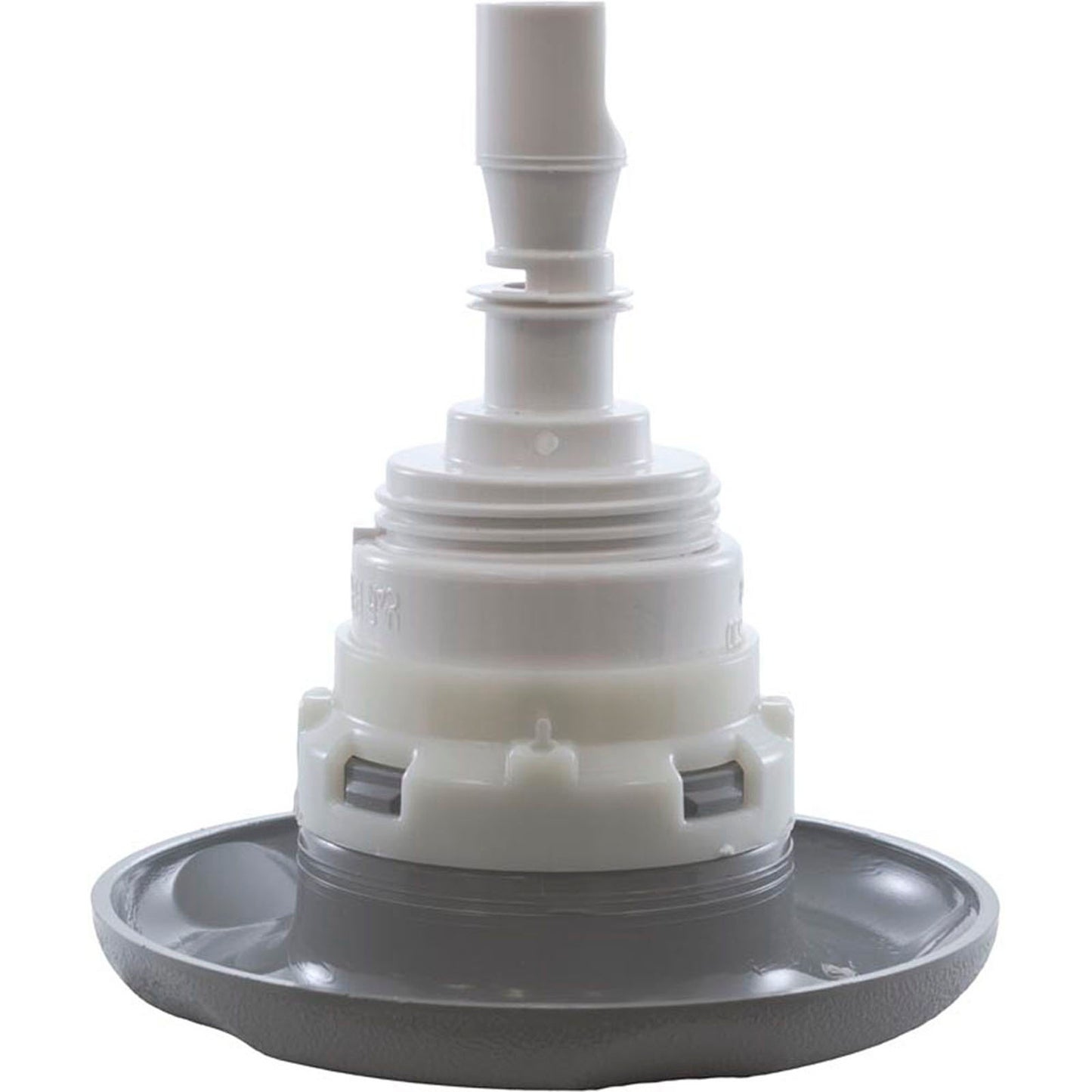 Jet Intl, WW Poly Storm, 4" fd, rotoscopia, escala texturizada, gris, rosca