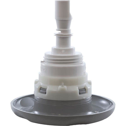 Jet Intl, WW Poly Storm, 4" fd, rotoscopia, escala texturizada, gris, rosca