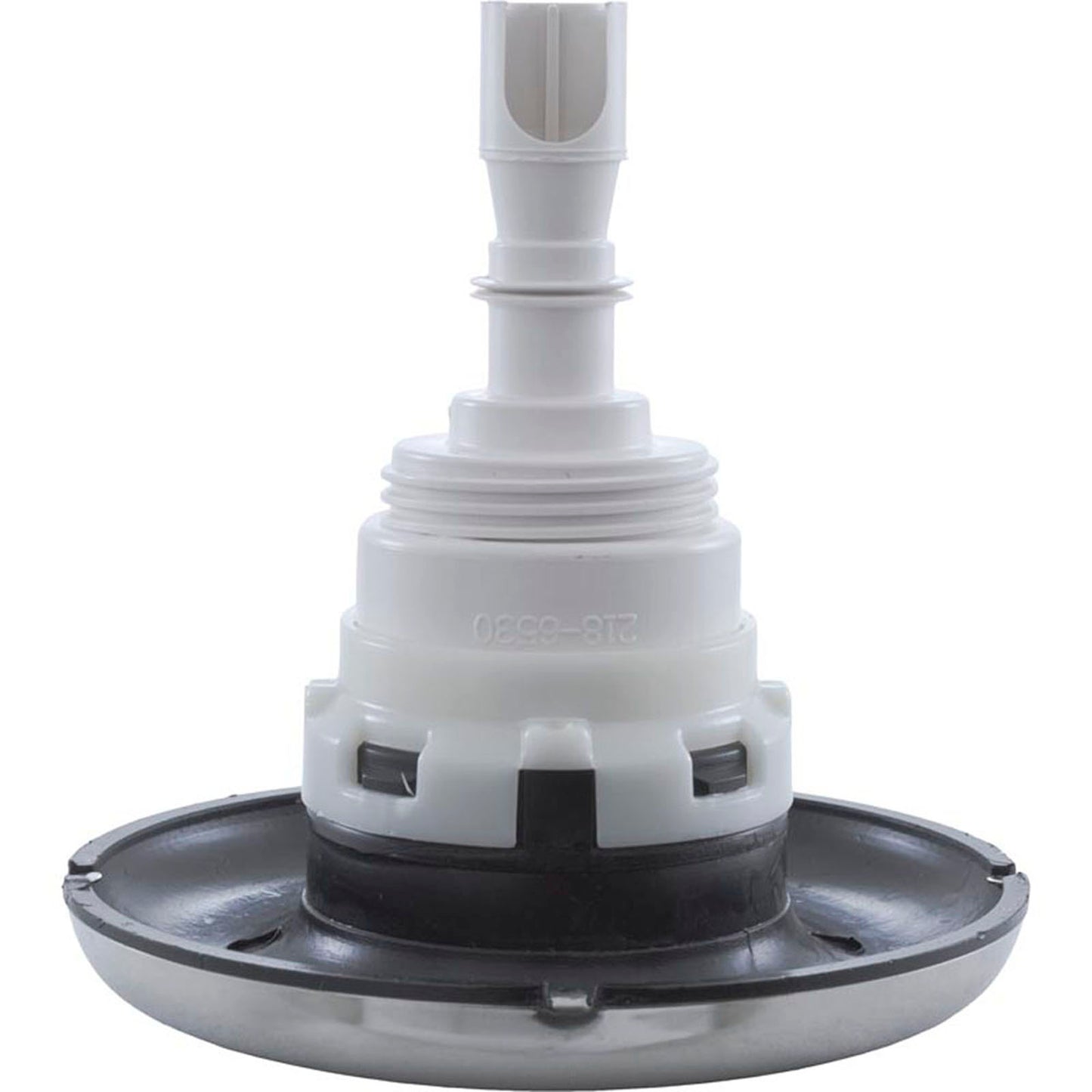 Jet Intl, WW Poly Storm, 4"fd, Roto, Smth, SS/Blk, Thd