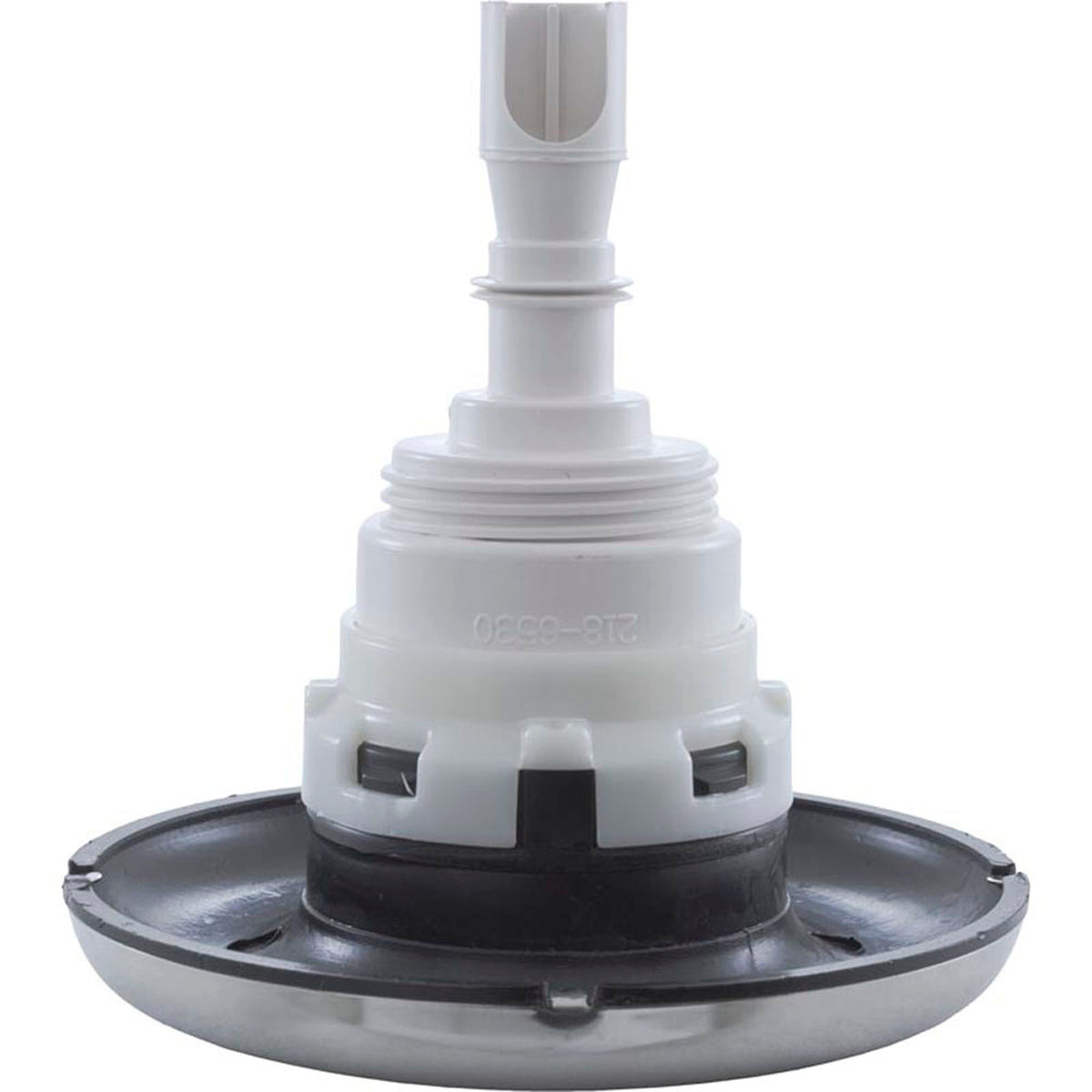 Jet Intl, WW Poly Storm, 4"fd, Roto, Smth, SS/Blk, Thd