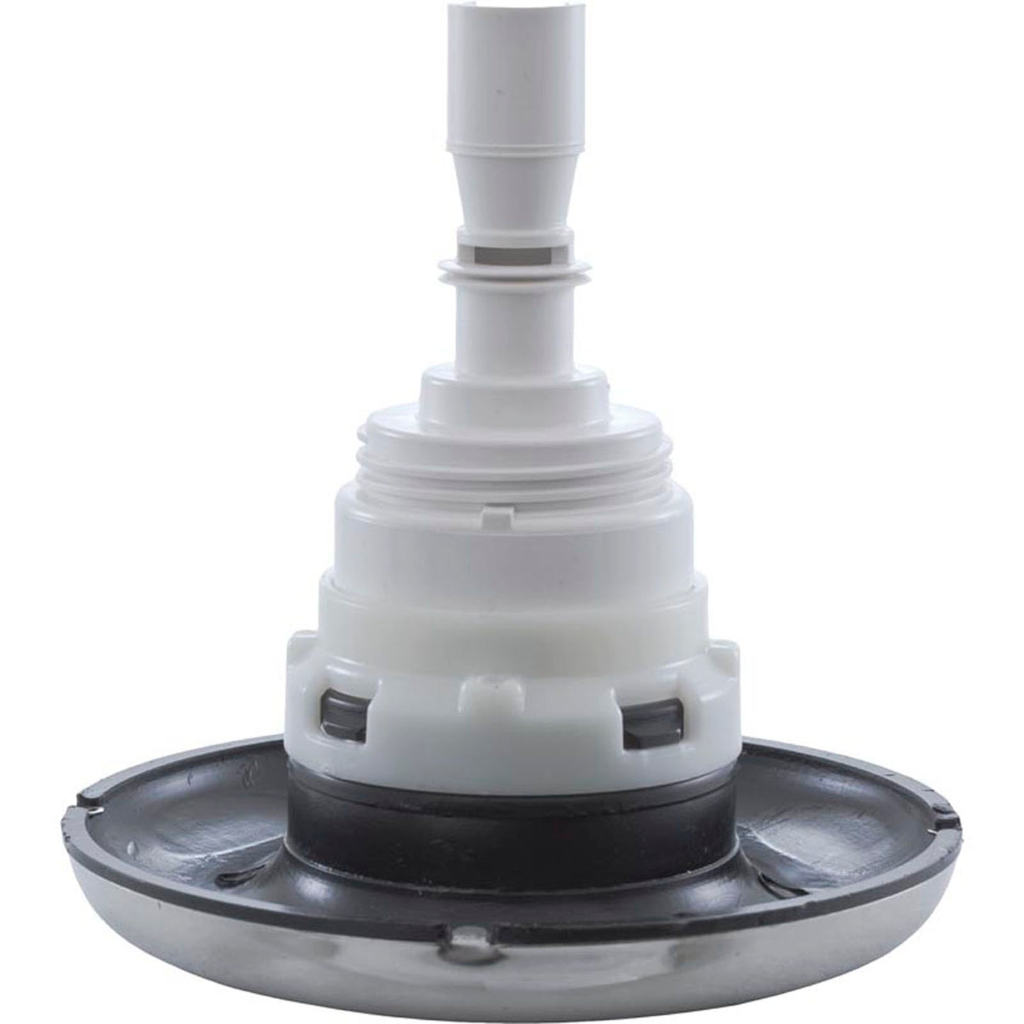 Jet Intl, WW Poly Storm, 4"fd, Roto, Smth, SS/Blk, Thd