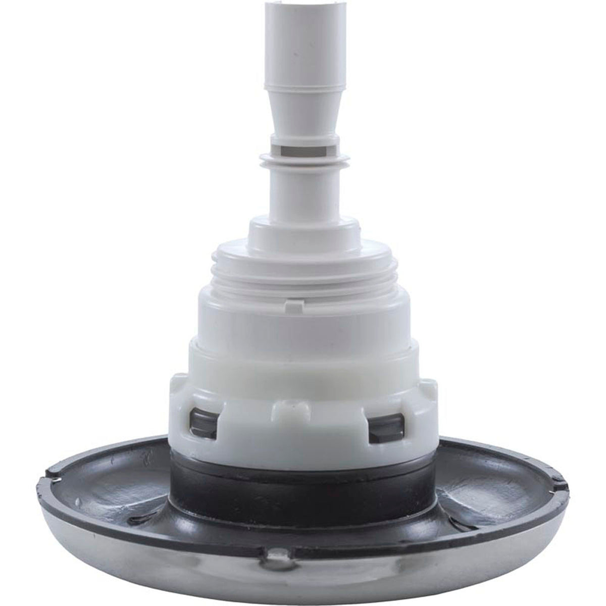 Jet Intl, WW Poly Storm, 4"fd, Roto, Smth, SS/Blk, Thd