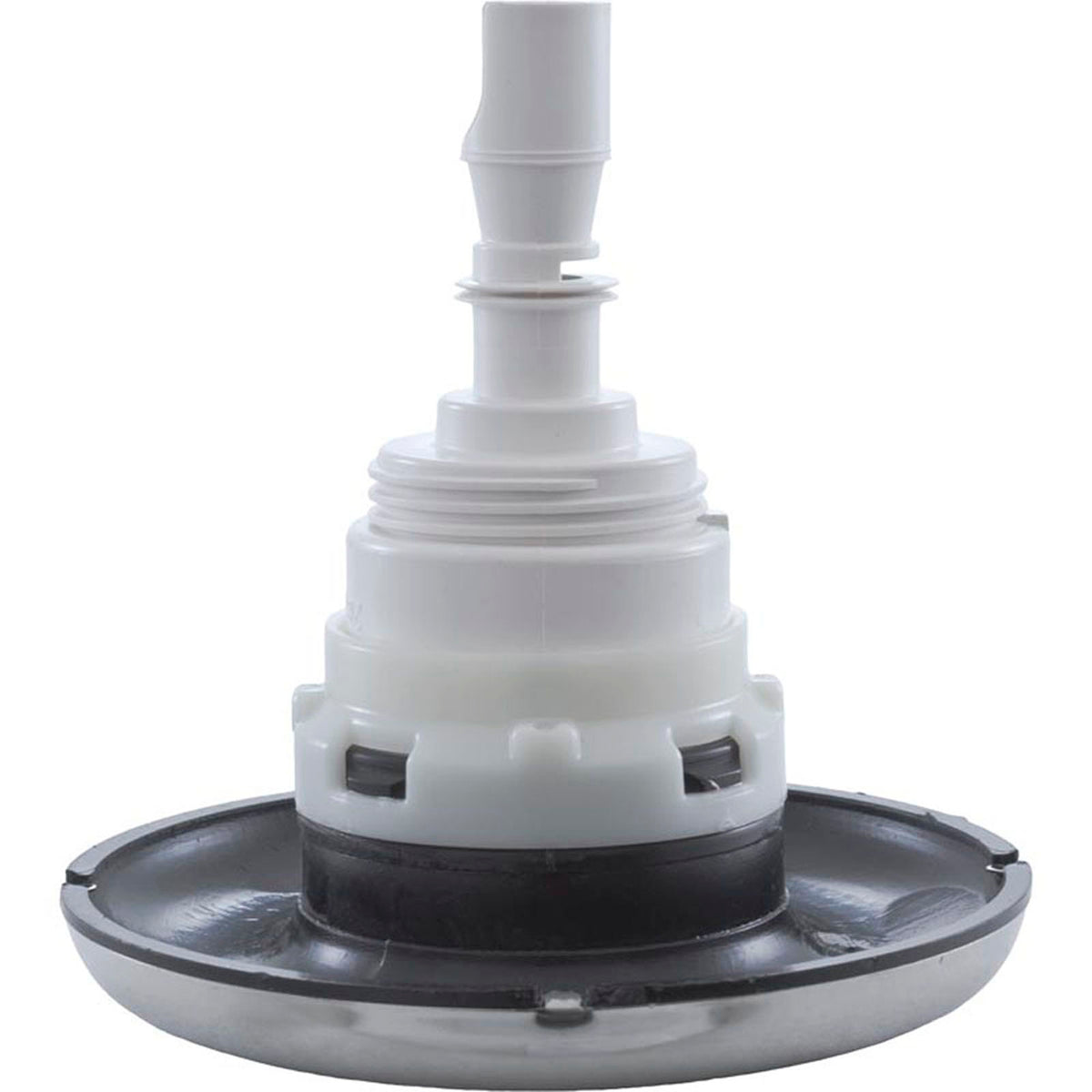 Jet Intl, WW Poly Storm, 4"fd, Roto, Smth, SS/Blk, Thd
