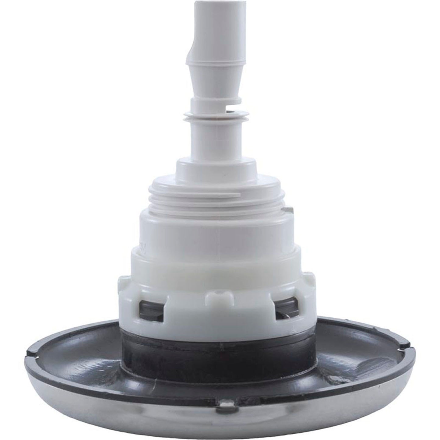 Jet Intl, WW Poly Storm, 4"fd, Roto, Smth, SS/Blk, Thd