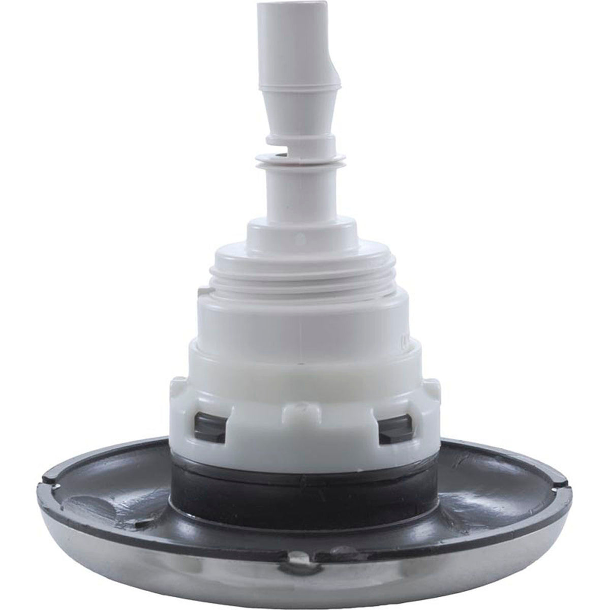 Jet Intl, WW Poly Storm, 4"fd, Roto, Smth, SS/Blk, Thd
