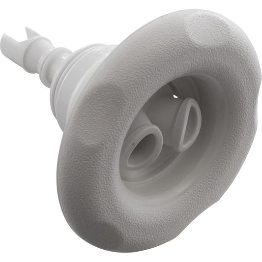 Jet Intl, WW Poly Storm, 4" fd, Twin Roto, escala de texto, blanco, rosca