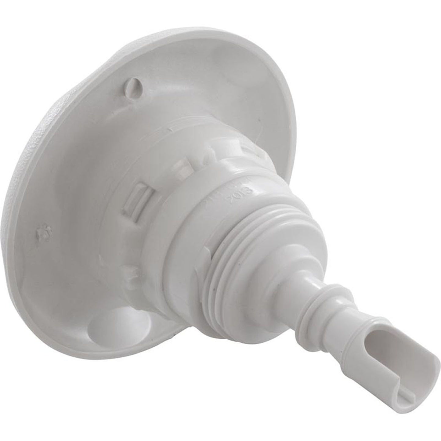 Jet Intl, WW Poly Storm, 4" fd, Twin Roto, escala de texto, blanco, rosca