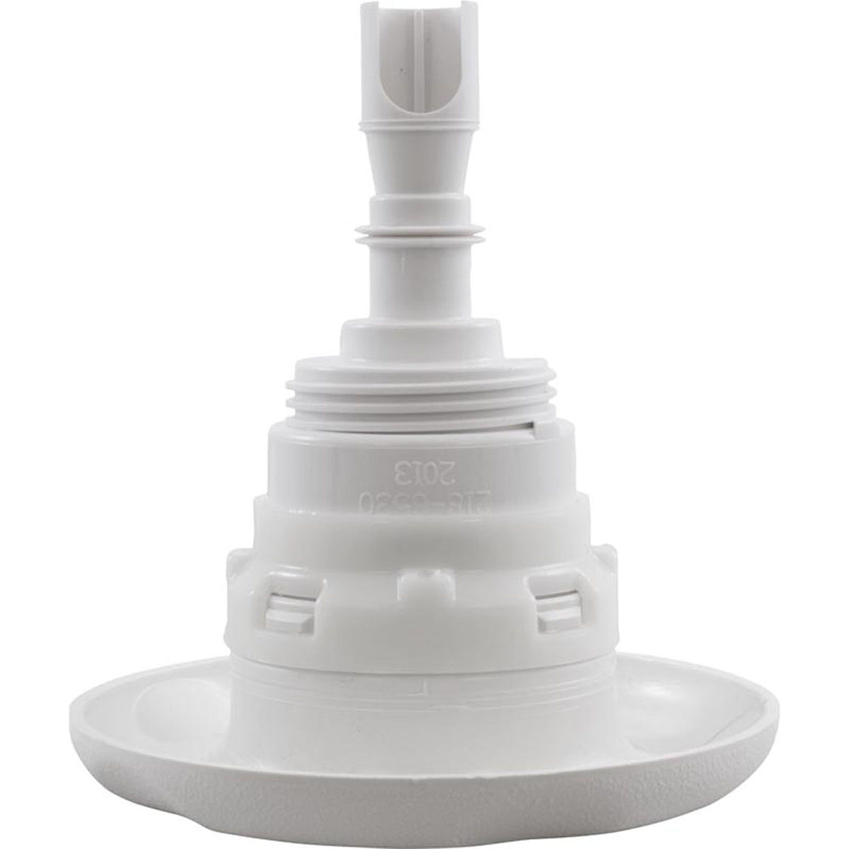 Jet Intl, WW Poly Storm, 4"fd, Twin Roto, Txt Scal, Wht, Thd