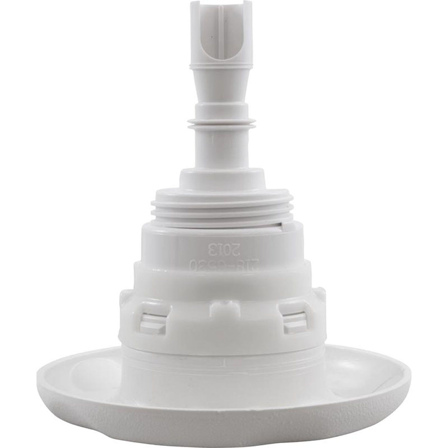 Jet Intl, WW Poly Storm, 4" fd, Twin Roto, escala de texto, blanco, rosca