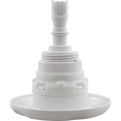 Jet Intl, WW Poly Storm, 4" fd, Twin Roto, escala de texto, blanco, rosca