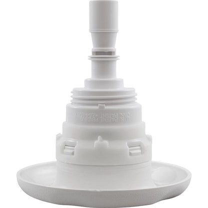 Jet Intl, WW Poly Storm, 4" fd, Twin Roto, escala de texto, blanco, rosca