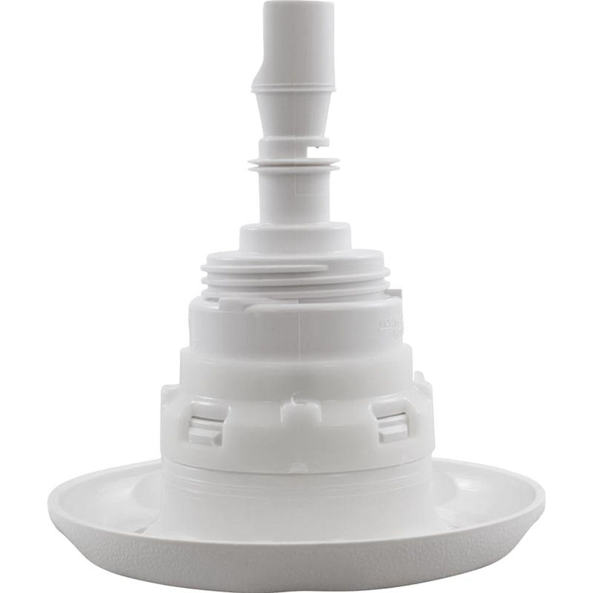 Jet Intl, WW Poly Storm, 4"fd, Twin Roto, Txt Scal, Wht, Thd