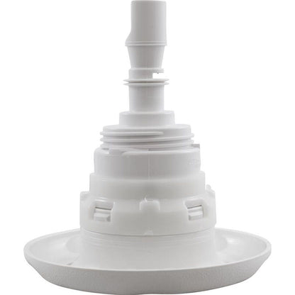 Jet Intl, WW Poly Storm, 4" fd, Twin Roto, escala de texto, blanco, rosca