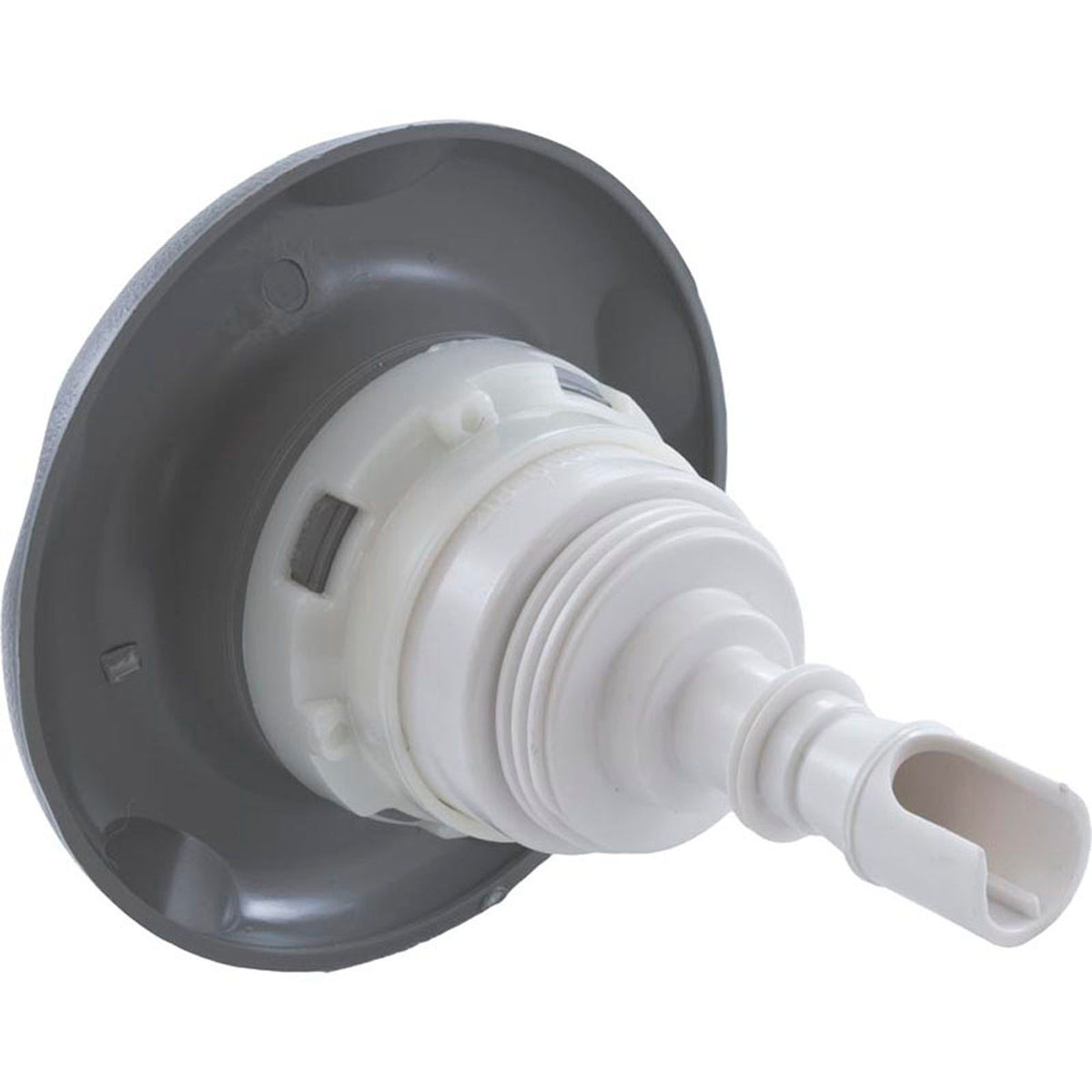 Jet Intl, WW Poly Storm, 4"fd, Twin Roto, Txt Scal, Gry, Thd