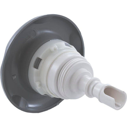 Jet Intl, WW Poly Storm, 4" fd, doble rotor, escala de texto, gris, rosca