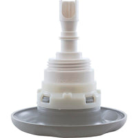 Jet Intl, WW Poly Storm, 4"fd, Twin Roto, Txt Scal, Gry, Thd