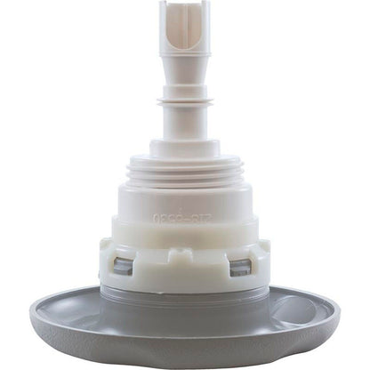 Jet Intl, WW Poly Storm, 4" fd, doble rotor, escala de texto, gris, rosca