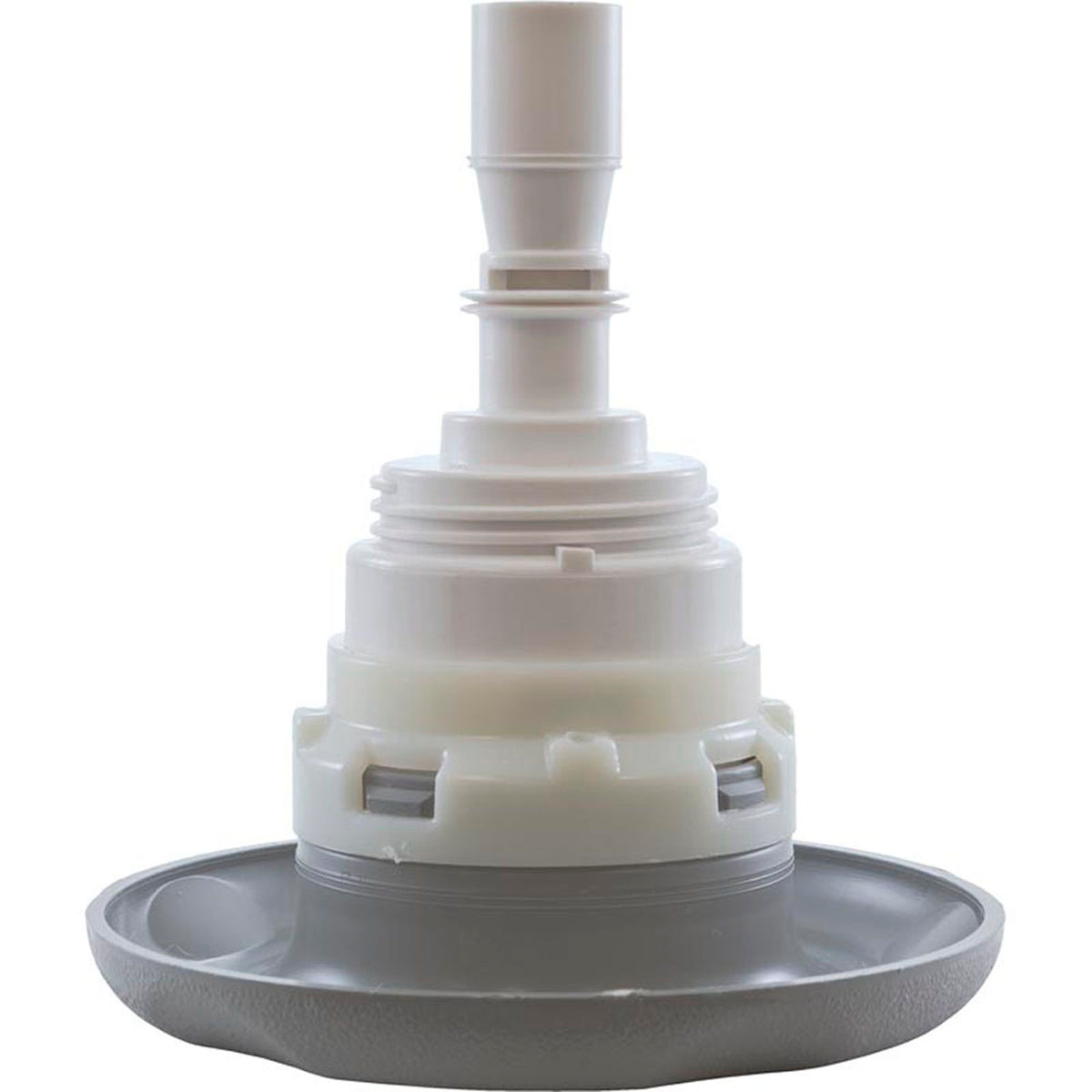 Jet Intl, WW Poly Storm, 4"fd, Twin Roto, Txt Scal, Gry, Thd