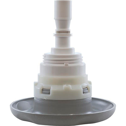 Jet Intl, WW Poly Storm, 4" fd, doble rotor, escala de texto, gris, rosca