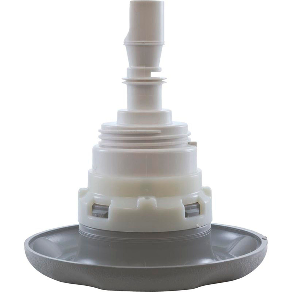 Jet Intl, WW Poly Storm, 4"fd, Twin Roto, Txt Scal, Gry, Thd