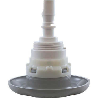 Jet Intl, WW Poly Storm, 4" fd, doble rotor, escala de texto, gris, rosca