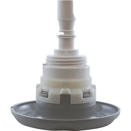 Jet Intl, WW Poly Storm, 4" fd, doble rotor, escala de texto, gris, rosca